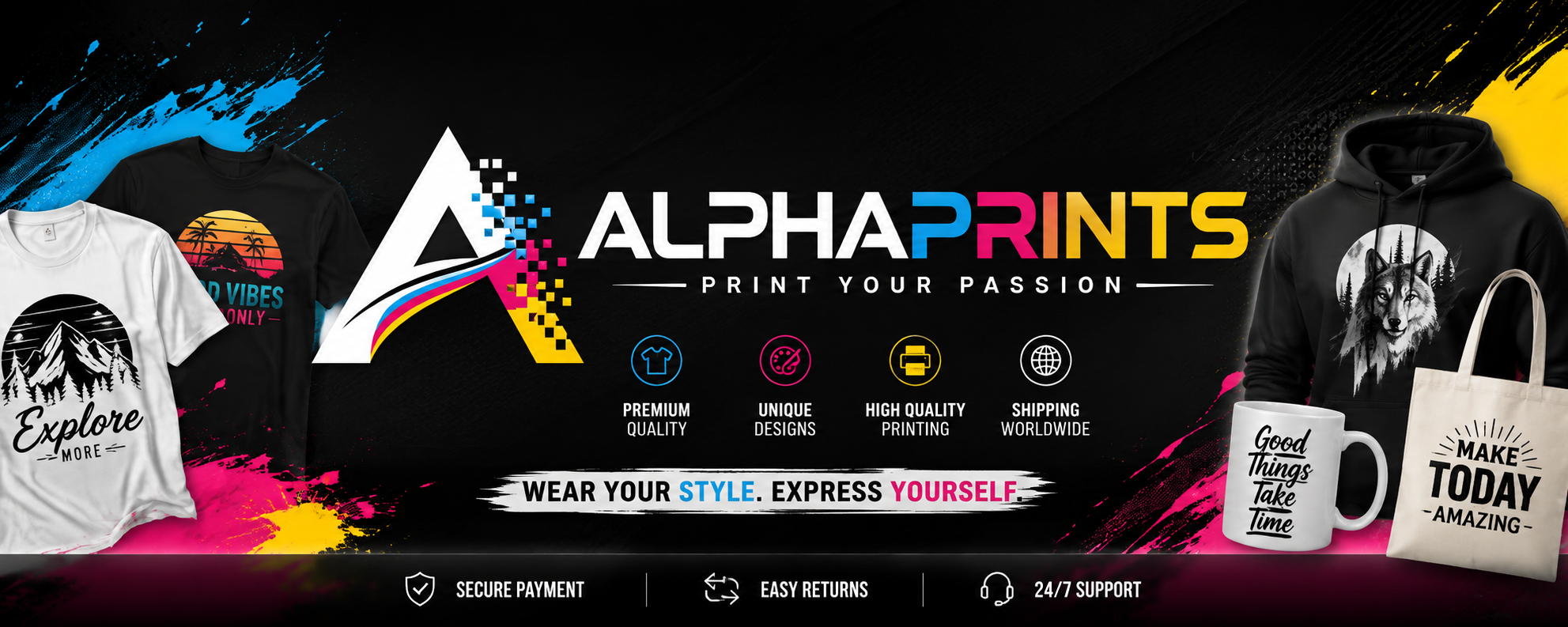Banner for alphaprints
